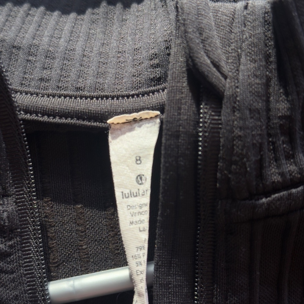 Lululemon Ribbed Quarter Zip Black - Picture 3 of 3